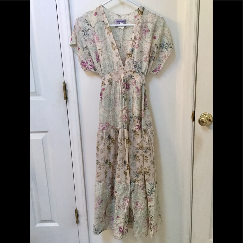 DAUGHTERS OF THE REVOLUTION Silk Midi Maxi Dress 1